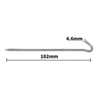 12PCS Heavy Duty Steel Tent Pegs 182mm Camping Ground Stakes for Outdoor Use