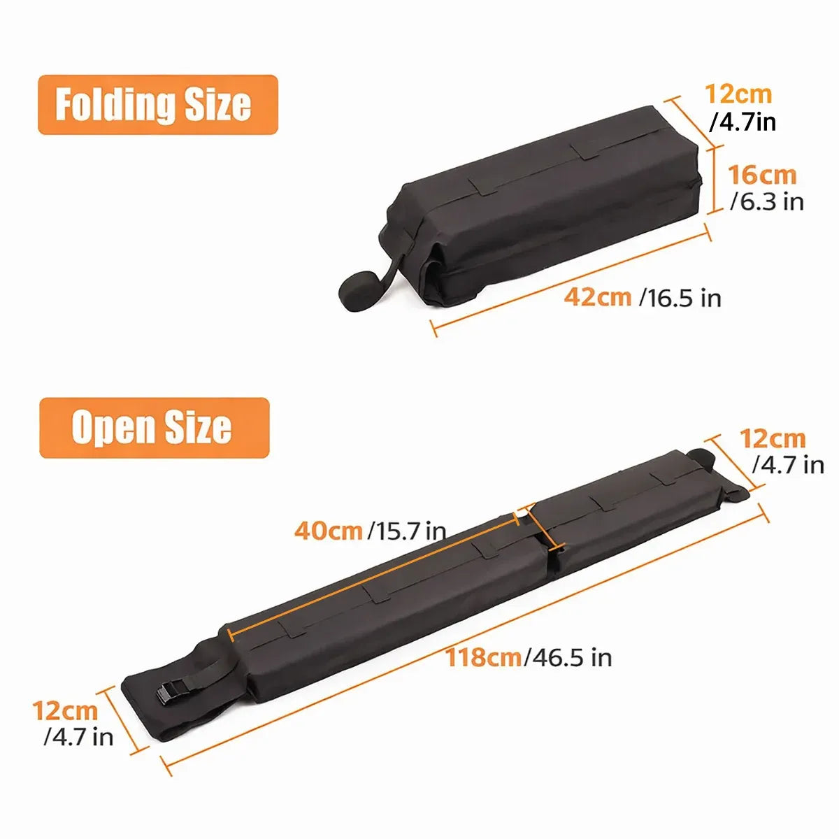 Universal Soft Roof Rack Kayak Pads Foam Carrier Surfboard SUP Transport Bars
