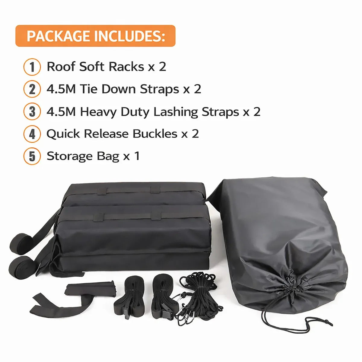 Universal Soft Roof Rack Kayak Pads Foam Carrier Surfboard SUP Transport Bars