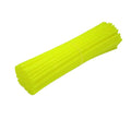 72PCS Wheel Spoke Wrap Sleeves Mountain Bike Bicycle Mtb Wraps Skins Covers - Yellow