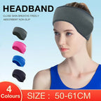 Outdoor Winter Fleece Ear Warmer Sports Headband Skiing Warm Earmuffs Headband - Blue