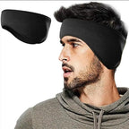 Outdoor Winter Fleece Ear Warmer Sports Headband Skiing Warm Earmuffs Headband - Blue