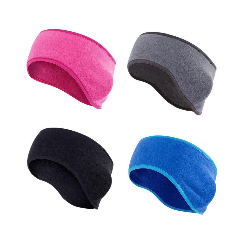 Outdoor Winter Fleece Ear Warmer Sports Headband Skiing Warm Earmuffs Headband - Grey