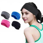 Outdoor Winter Fleece Ear Warmer Sports Headband Skiing Warm Earmuffs Headband - Grey