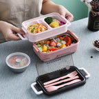 Bento Box Lunch Containers Food Microwave Stainless Portable Dinnerware Au - Green