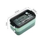 Bento Box Lunch Containers Food Microwave Stainless Portable Dinnerware Au - Green