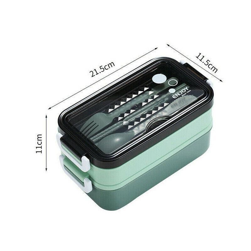 Bento Box Lunch Containers Food Microwave Stainless Portable Dinnerware Au - Pink