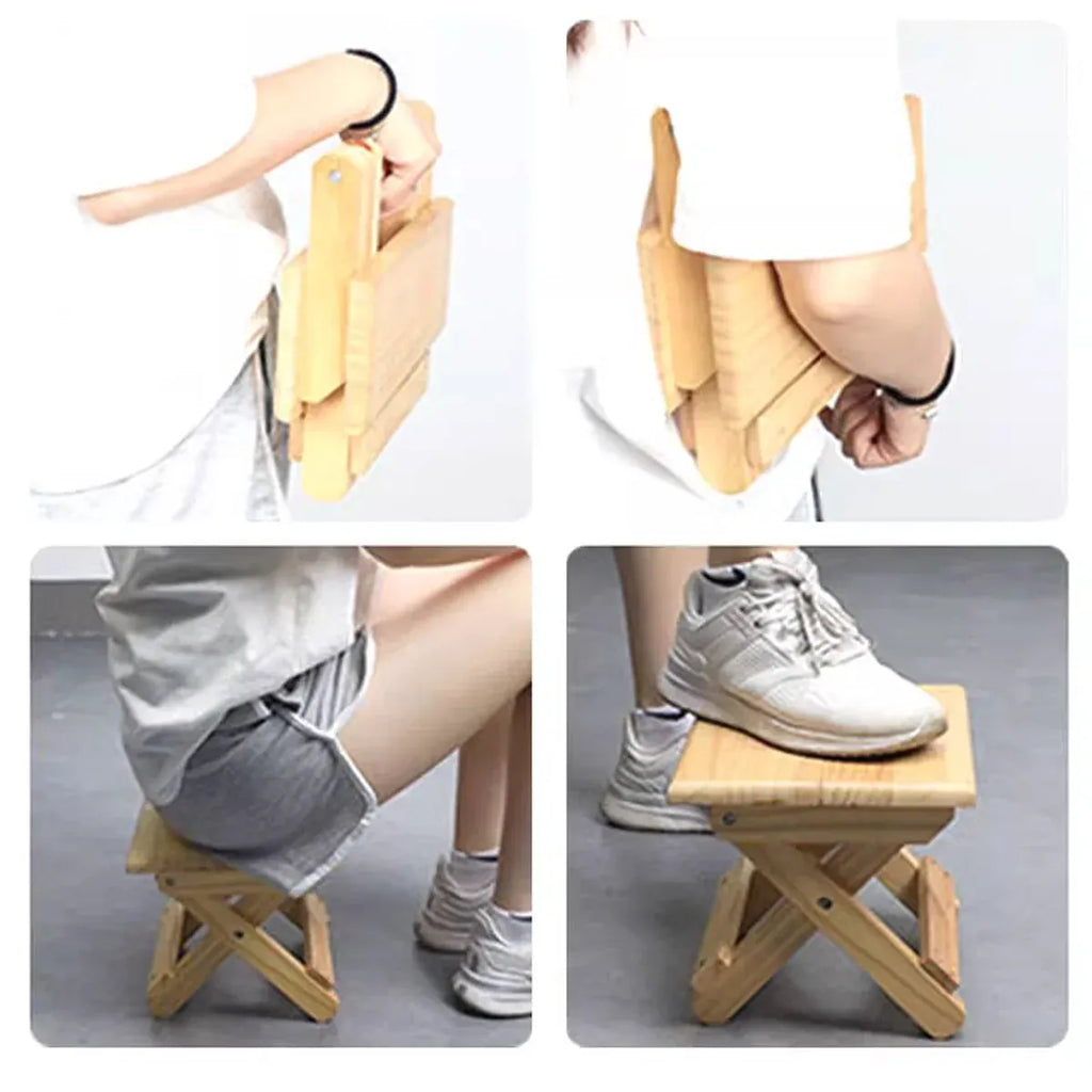 Portable Multi Purpose Foldable Low Stool Durable Space Saving For Home Outdoor