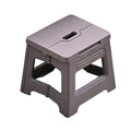 Portable Outdoor Plastic Folding Stool Lightweight Foldable For Camping Picnic - Pueple Grey