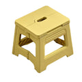 Portable Outdoor Plastic Folding Stool Lightweight Foldable For Camping Picnic - Yellow
