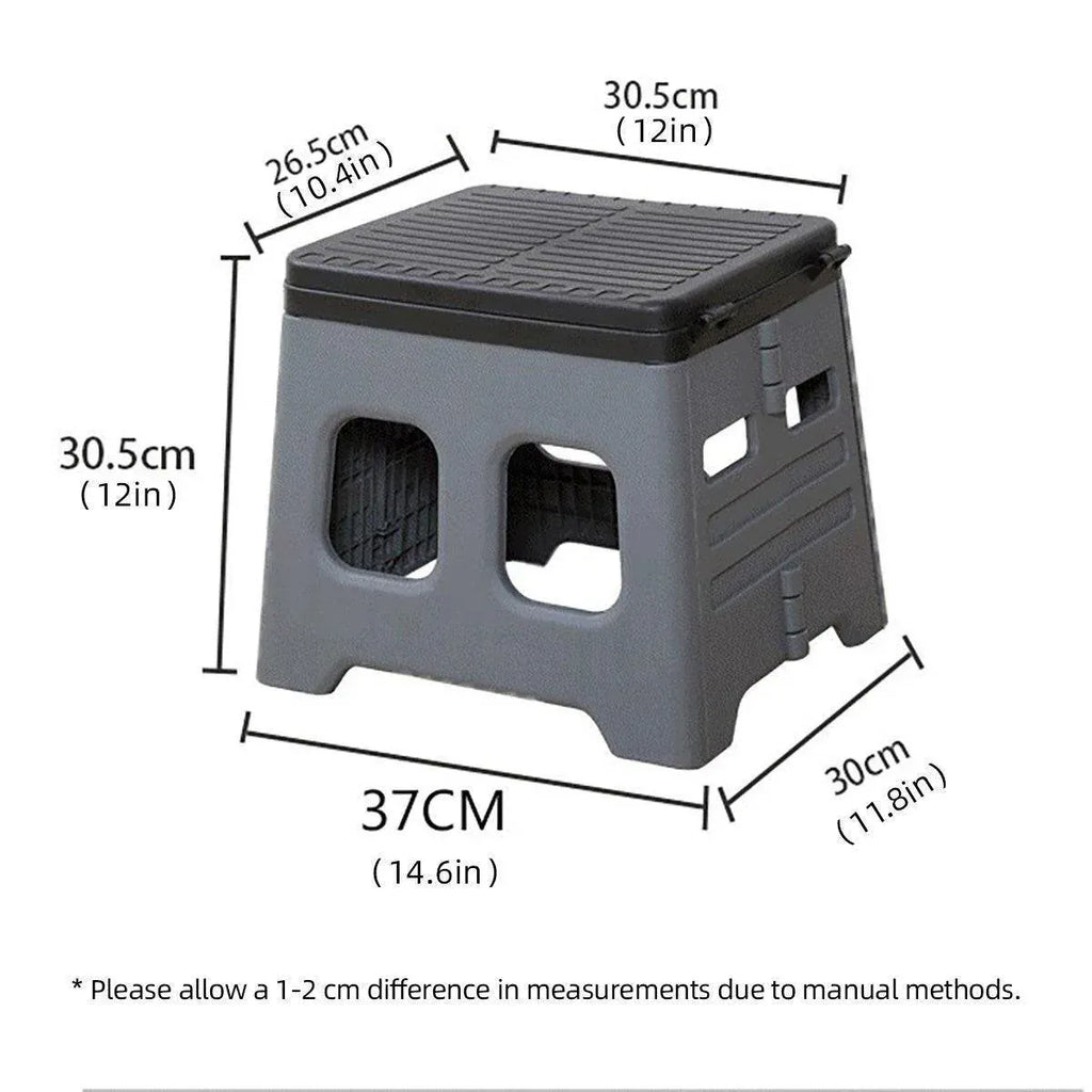 Outdoor Travel Toilet Portable Folding Stool Seat for Camping Hiking and Outdoor - Green