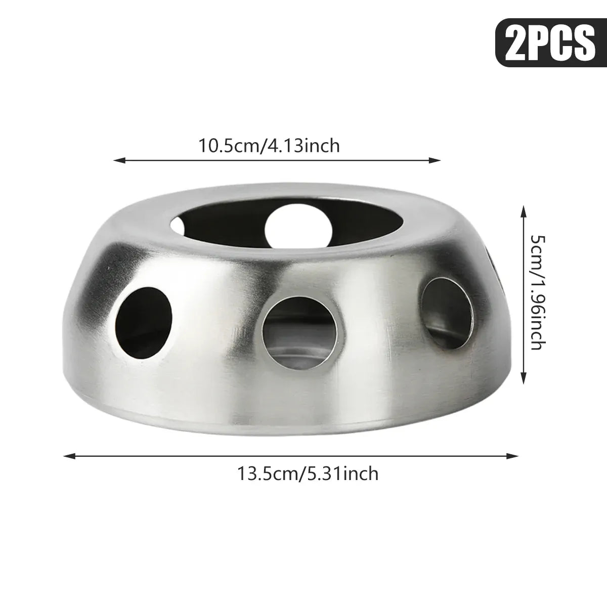 2PCS Camping Stainless Steel Stove Stand for Teapot or Cooking