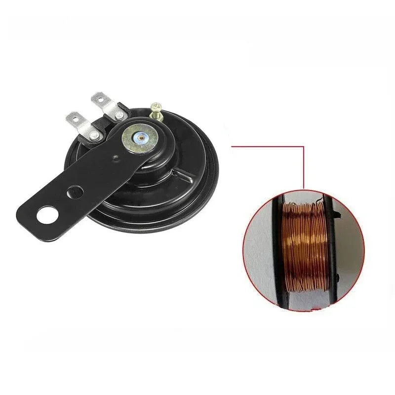 12V Waterproof Motorcycle Horn 105dB Universal Electric Bike ATV Loud Speaker
