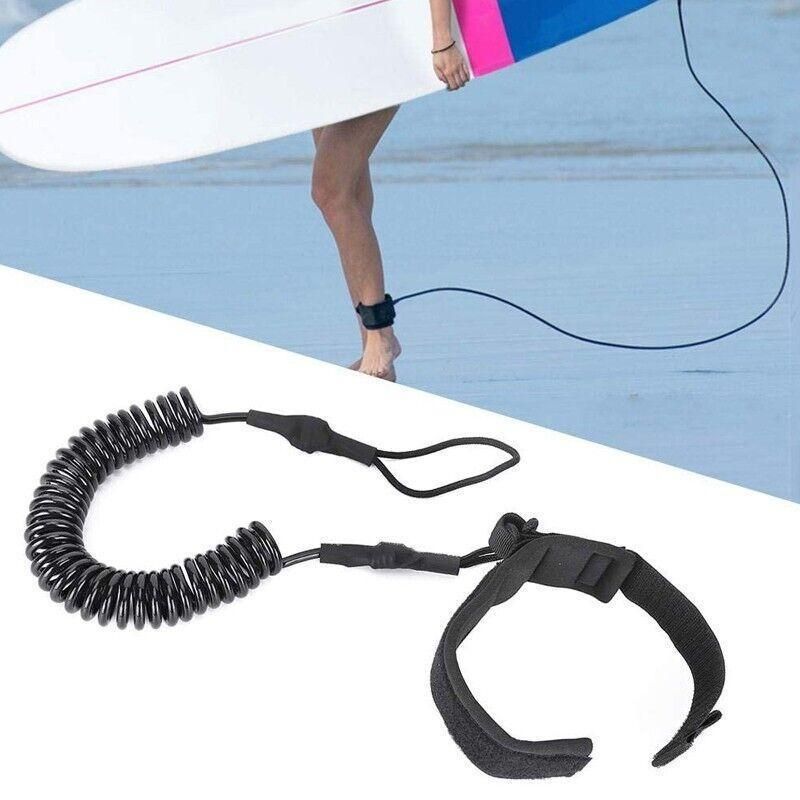 3m Coiled Surfboard Leash Paddleboard Ankle Wrist Strap for SUP