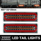 Truck Trailer LED Tail Light Sequential Turn Signal Lamp for RV Decoration
