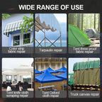High Adhesive Tarpaulin Repair Tape Tent Awning Fix Patch Waterproof Universal - Red - 8cm x 7.5m