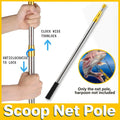 Stainless Steel Telescopic Mesh Rod Extendable Fishing Landing Net Handle Pole
