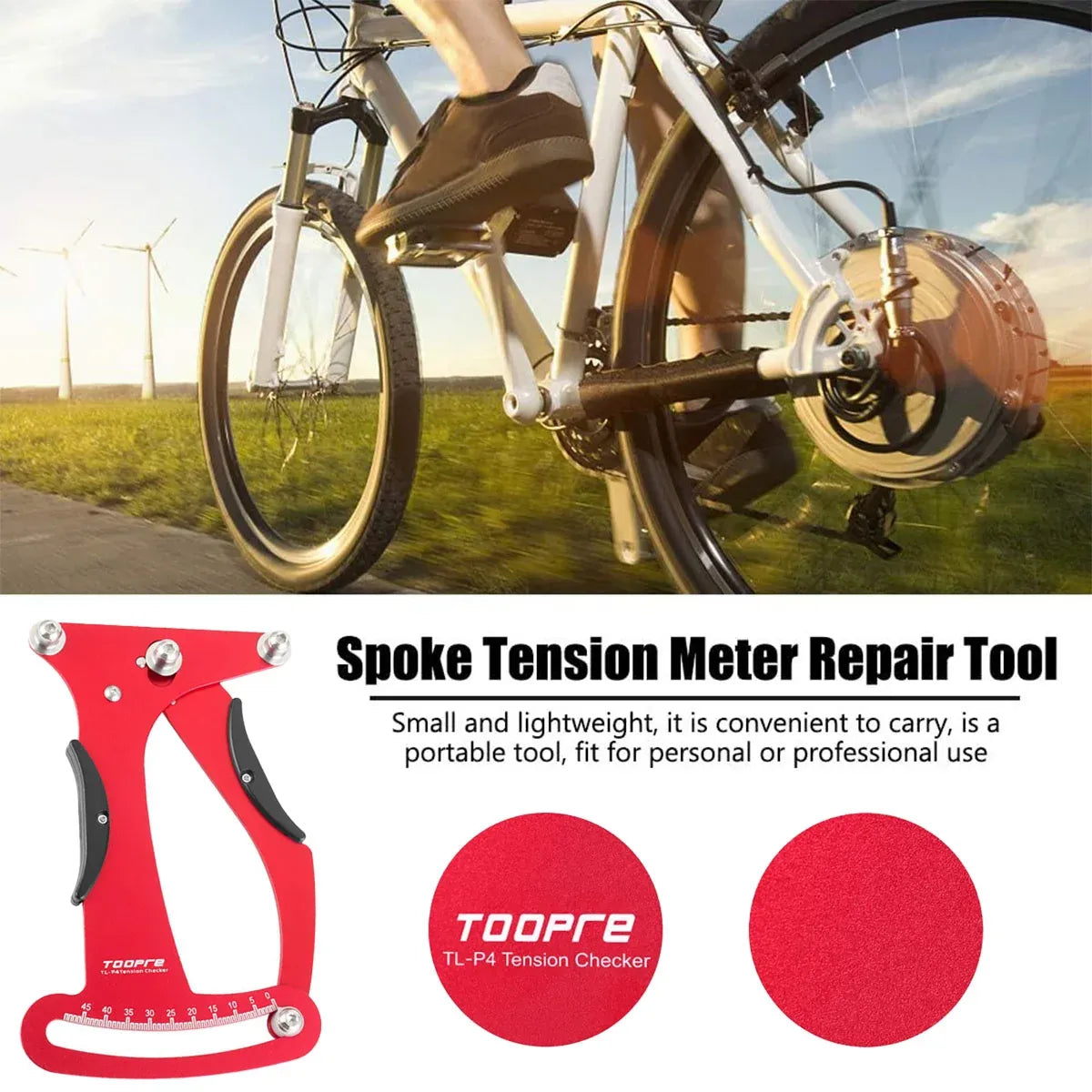 Park Tool Bike Spoke Tension Meter Gauge Wheel Spoke Pro Bike Checker Chart