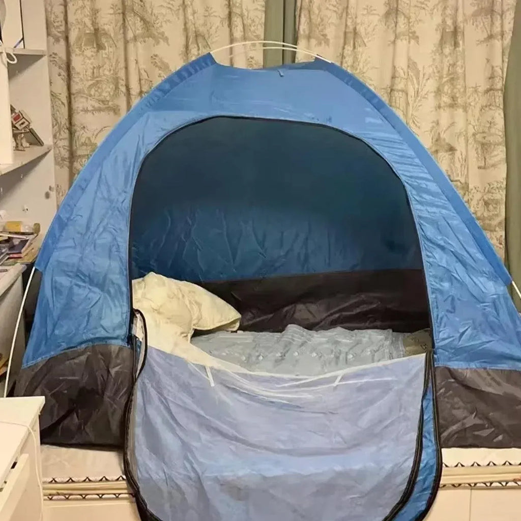 Outdoor Camping Tent Portable Sun Protection Lightweight Quick Setup Shelter - Orange 2-3 Person