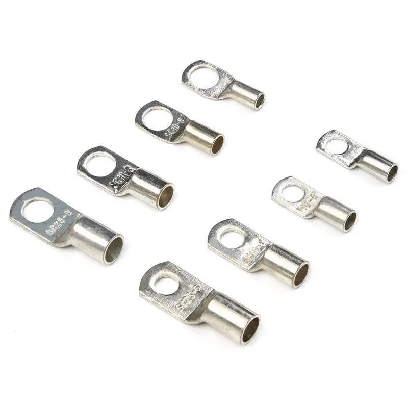 240Pcs 4WD Cable Lug Ring Battery Copper Tube Connector Kits Terminal Crimper - 240X SC4-SC25 Cable Lug Kits+Heat Shrink Tube