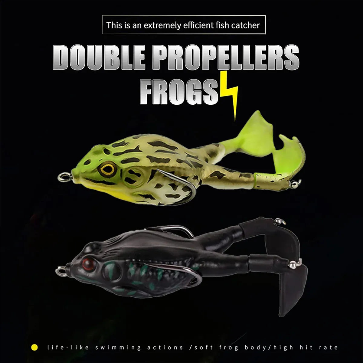 3pcs Spinning Twin Legged Soft Bait Bionic Lure for Fishing Catching Fish