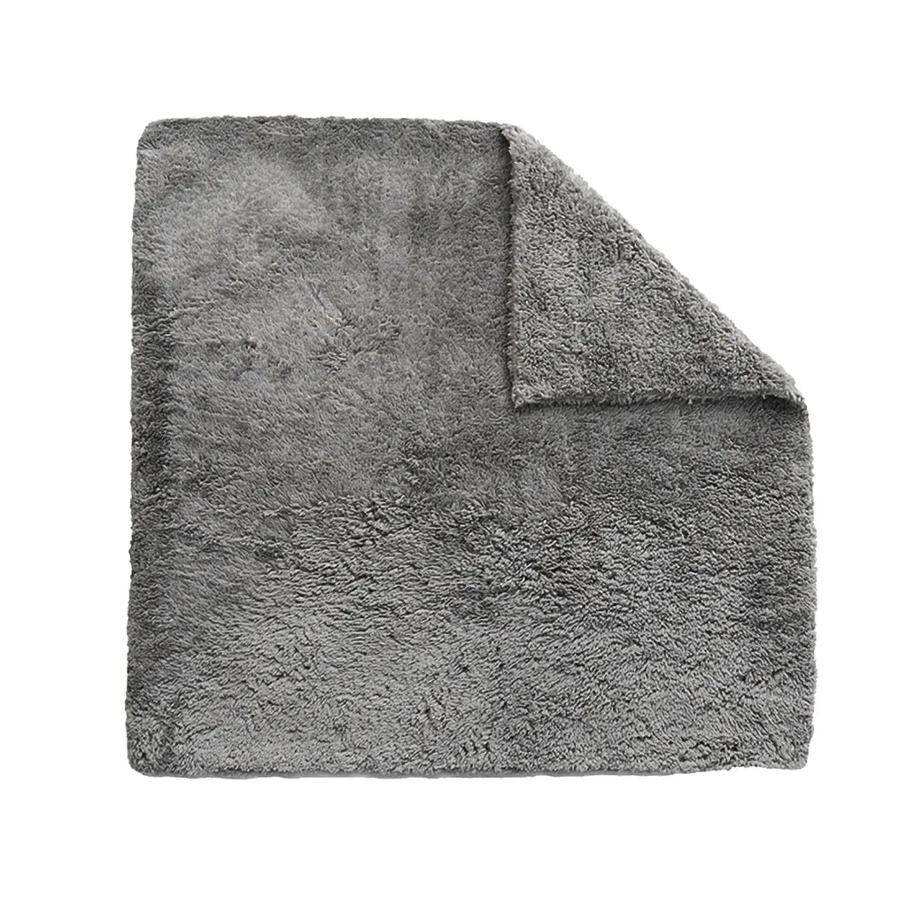 10PCS Microfiber Cleaning Cloths Car Detailing Towels Polishing Rags No Scratch - Grey
