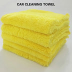 10PCS Microfiber Cleaning Cloths Car Detailing Towels Polishing Rags No Scratch - Grey