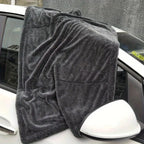 1-Piece 90 x 60 cm Twisted-Weave Car Drying Towel, Grey