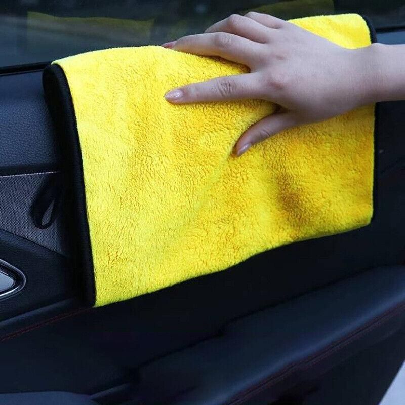 6Pcs Car Wash Cloth Microfibre Super Absorbent Polishing Cleaning Towels Drying