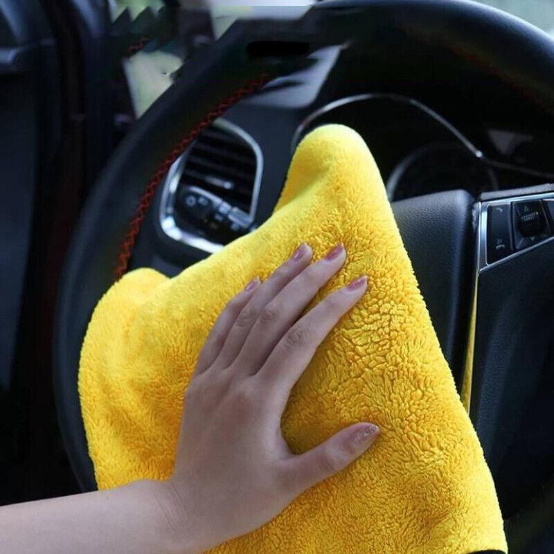 6Pcs Car Wash Cloth Microfibre Super Absorbent Polishing Cleaning Towels Drying