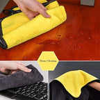 6Pcs Car Wash Cloth Microfibre Super Absorbent Polishing Cleaning Towels Drying