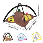 Breathable Pet Hammock Cat Bed with Fun Cartoon Bell Toy Cat Tent Supplies - Small Butterfly