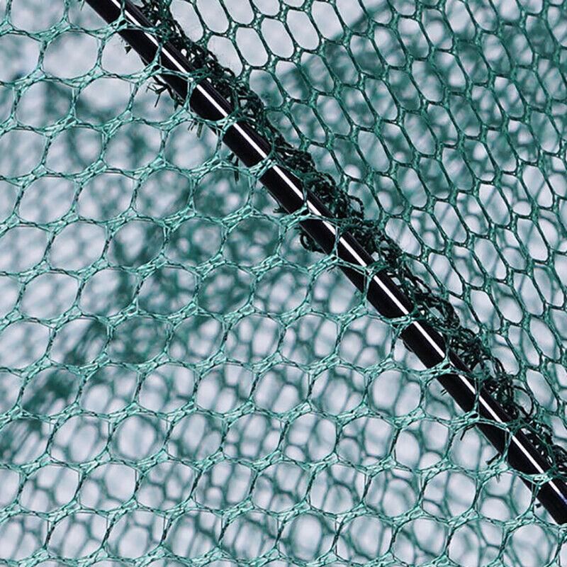 Large Fishing Net Fish Crab Yabbie Trap Minnow Crawfish Shrimp Cage Net Foldable - 10 Side 10 Holes