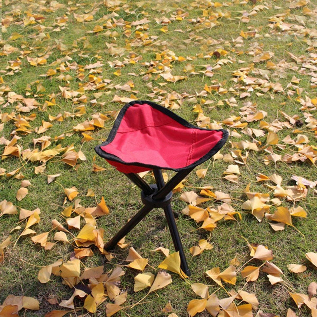 Folding Portable Beach Chair Fishing Stool Outdoor Lightweight Camping Chair - Blue
