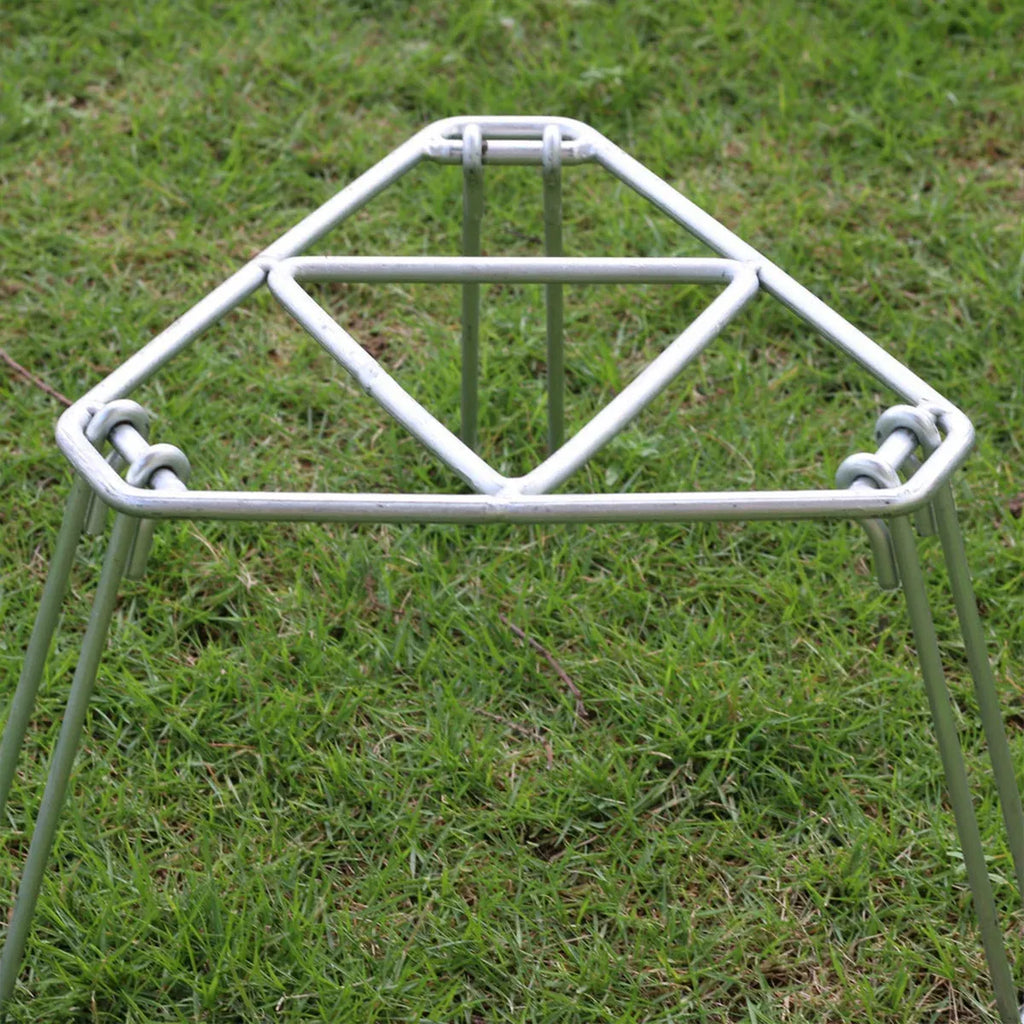 Folding Tripod Camping Stove Rack Triangle Pot Stand Outdoor Cooker Use