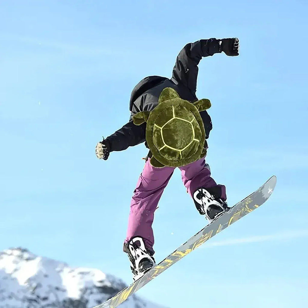 Ski Protection Plush Hip Pad Cartoon Turtle Skateboard Mat Snowboarding Gear - L