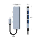 8/6/4-In-1 Usb-C Hub Adapter Type-C Hub Hdmi For Macbook Pro/Air Ipad Pro Laptop - 8-IN-1