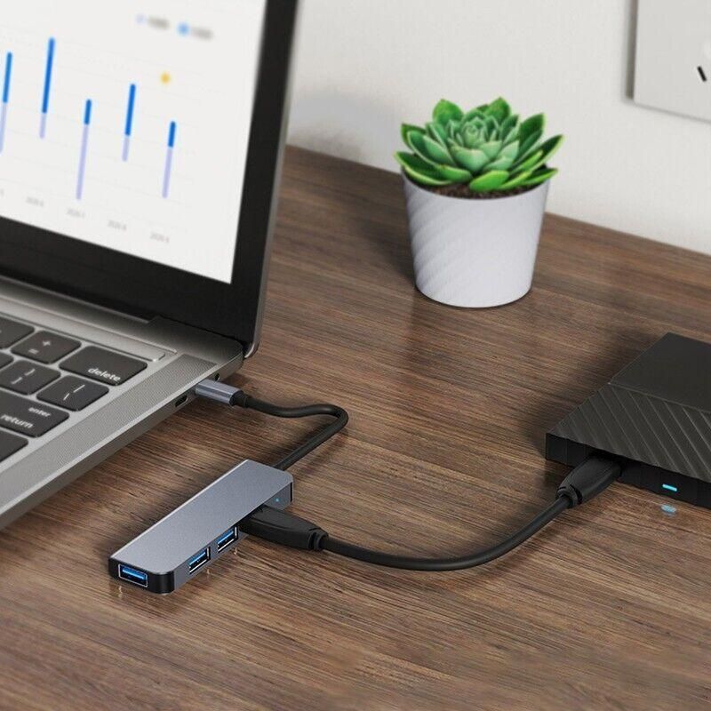 8/6/4-In-1 Usb-C Hub Adapter Type-C Hub Hdmi For Macbook Pro/Air Ipad Pro Laptop - 8-IN-1
