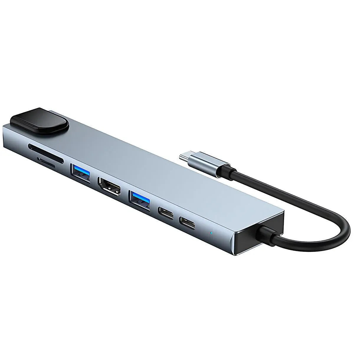 8/6/4-In-1 Usb-C Hub Adapter Type-C Hub Hdmi For Macbook Pro/Air Ipad Pro Laptop - 8-IN-1