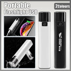 9000Lm Mini Led Flashlight Usb Rechargeable Portable Torch Power Bank Lamp Light
