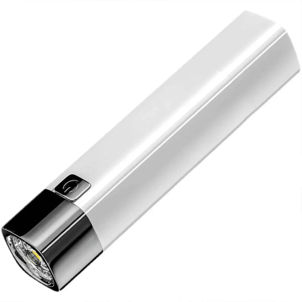 9000Lm Mini Led Flashlight Usb Rechargeable Portable Torch Power Bank Lamp Light