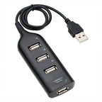 Multi Usb Hub 4 Port High Speed Slim Compact Expansion Smart Splitter Oz Au - White