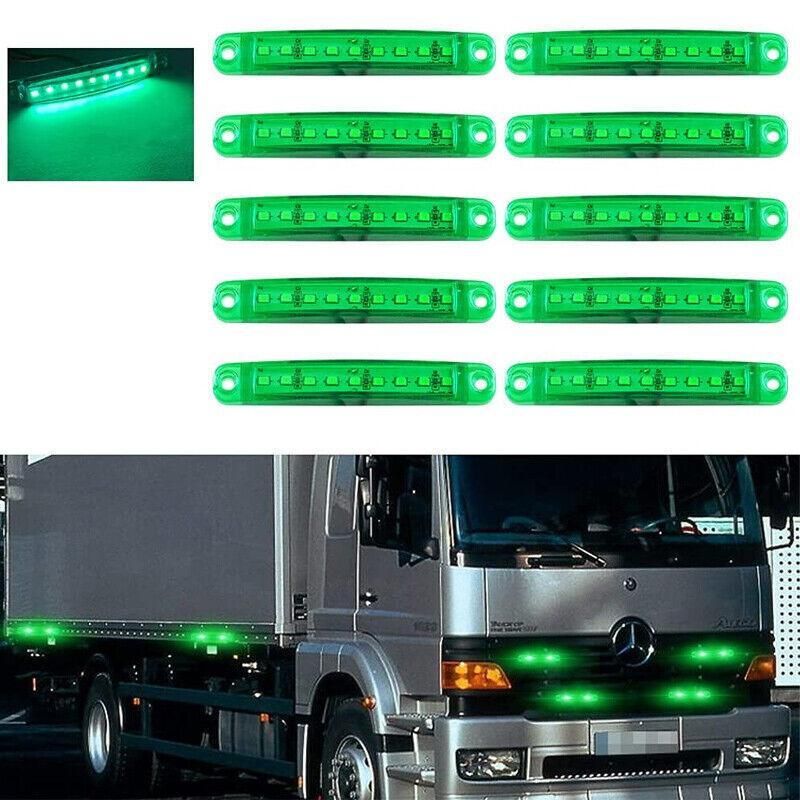 4PCS Marine LED Navigation Strip Lights Red and Green Waterproof 12–24V Compatible