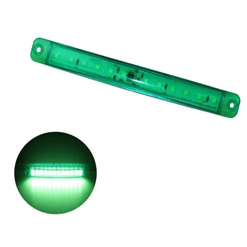 4PCS Marine LED Navigation Strip Lights Red and Green Waterproof 12–24V Compatible