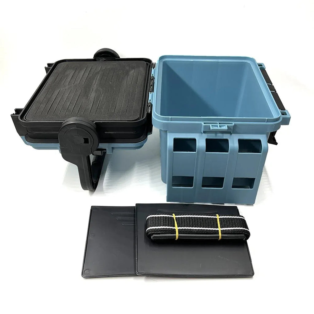 Multifunctional Fishing Tackle Box Portable Gear Storage Case Organizer Tool Box - Blue