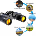 60X60 Day/Night Vision Binoculars Telescope 3000M Waterproof Outdoor Travel