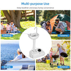 Mobile Portable Outdoor Washbasing for Camping Picnics RV Trips Yard Activities