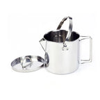 1.2L Portable Stainless Steel Camping Kettle Cookware For Hiking Outdoor Picnic
