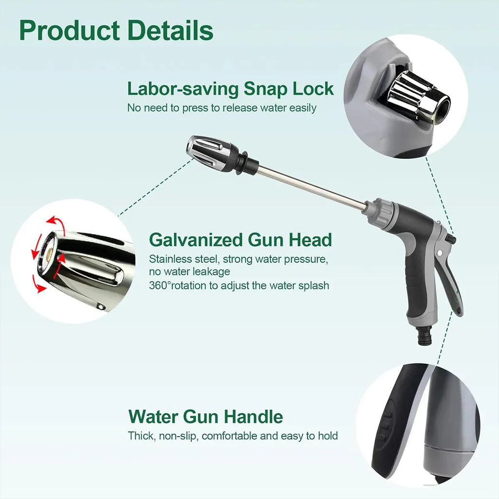 High Pressure Long Pole Water Spray Nozzle Household Car Wash Cleaning Sprayer - Car Wash Sprayer Only