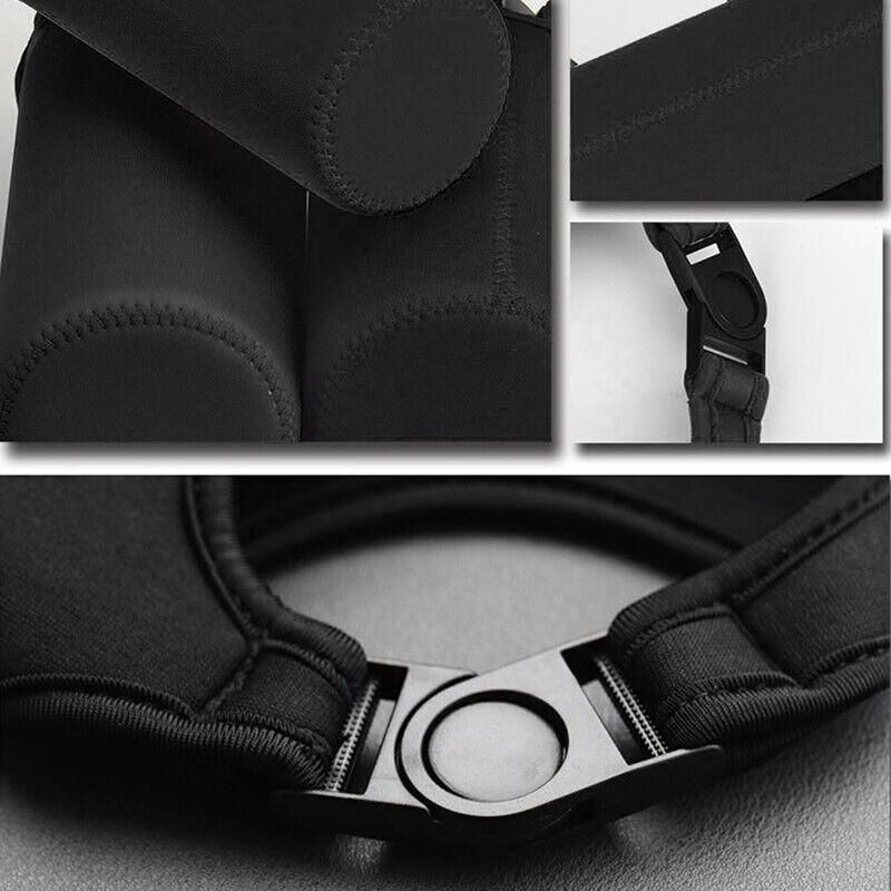 450ml Neoprene Water Bottle Holder Bag Insulated Cover Carrier with Strap - Black